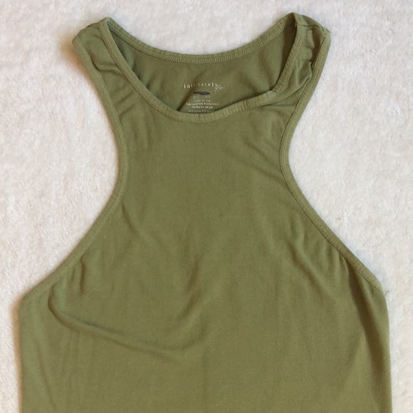 Free People Intimately Sage Green Stretch High Neck Bodysuit - Picture 2 of 4